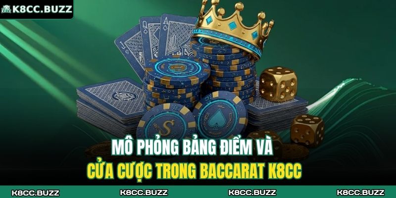 Mô phỏng bảng điểm và cửa cược trong Baccarat K8CC