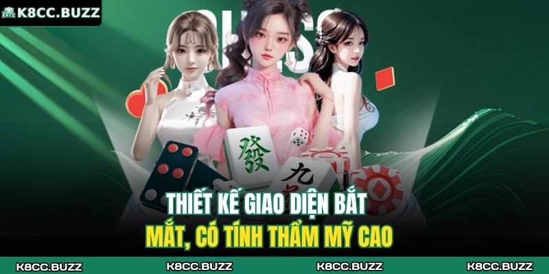 Thiết kế giao diện bắt mắt, có tính thẩm mỹ cao